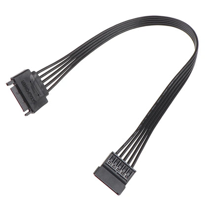 SATA 15Pin Male To Female Power Extension Cable HDD SSD Power Supply Cable SATA Power Cable For PC 30CM