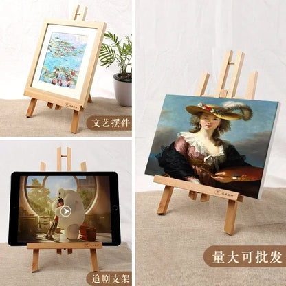 Quality Solid Wooden Tabletop Easel Artist Studio Desktop Drawing Table, Portable, Adjustable Art Board for Painting, Beechwood
