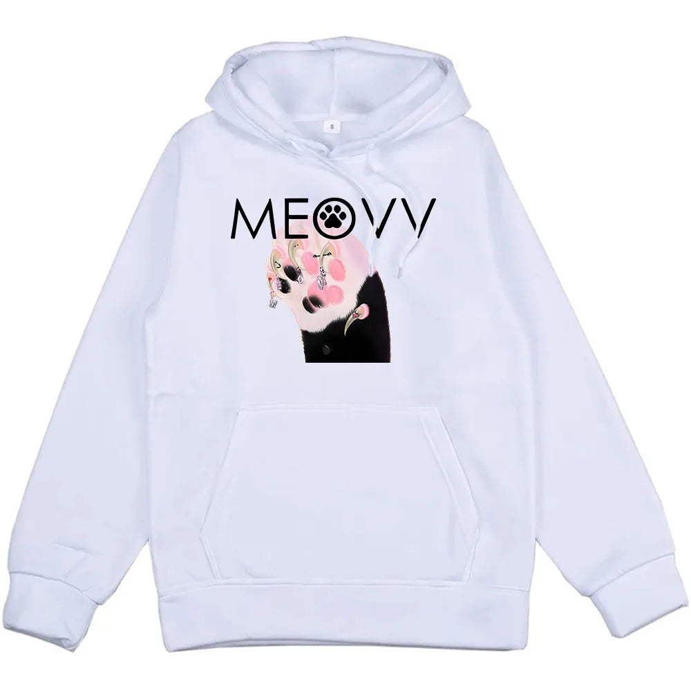 Men/Women Clothes Meovv Meow Kawaii Graphic Hoodies Casual Ropa Hombre Sudaderas Cute Cartoon Printing Pullovers with Hooded
