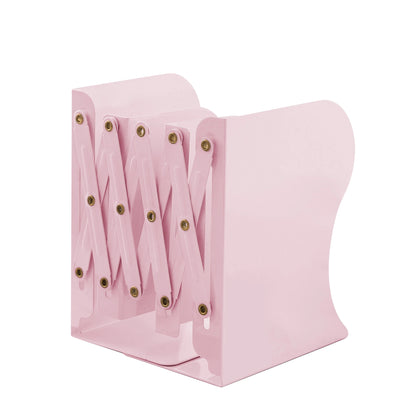 4 Color Telescopic Book Stand,Folding Bookshelf,Metal Book Stand Scalable Metal Bookends Desk Book Organizing, Student Supplies
