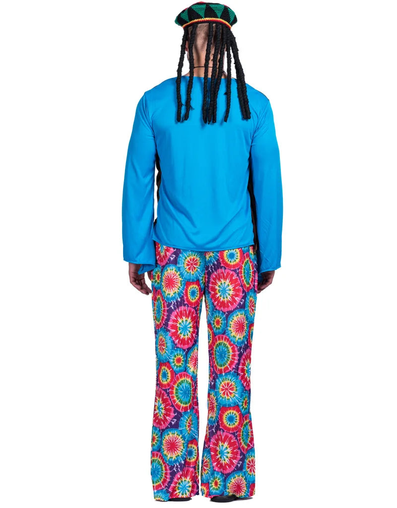 Halloween's New Trend Men's Clothing Suit Hippies Clothes Peace Enthusiasts 1970s Man Halloween Cosplay Costumes Cos Jazz Dance
