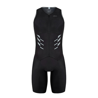 ROKA Triathlon Suit Men Short Sleeve Cycling Jersey Jumpsuit Triathlon Speedsuit Trisuit Ciclismo Hombre Ropa Running Clothing