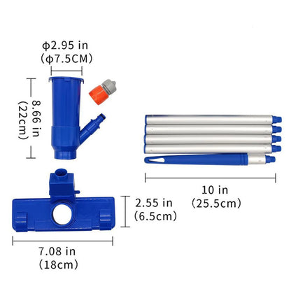 Pool Vacuum Jet Underwater Cleaner Kits Pool Vacuum Cleaning Kit Portable Fountain Cleaner Tools Durable Swimming Cleaning Tools