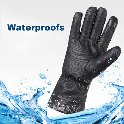 Rechargeable Heated Gloves 3 Temperature Levels Heating Gloves Battery Powered Heating Gloves for Outdoor Cycling Skiing Hiking