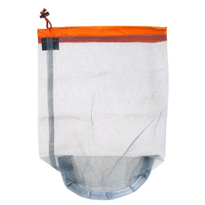 Outdoor Bag Ultralight Mesh Stuff Sack Camping Sports Drawstring Storage Bag Hiking Tools Climbing Drawstring Bolsa