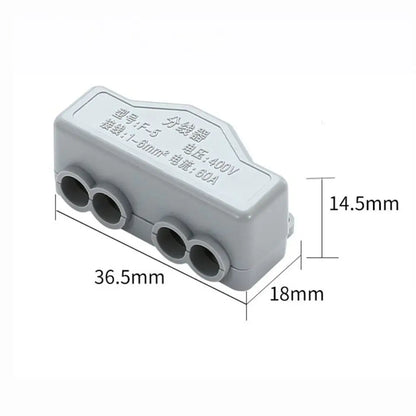 Wire Connector High Power Splitter Quick Electrical Cable Terminal Blocks Junction Box Connectors Large Current Conductor Brass