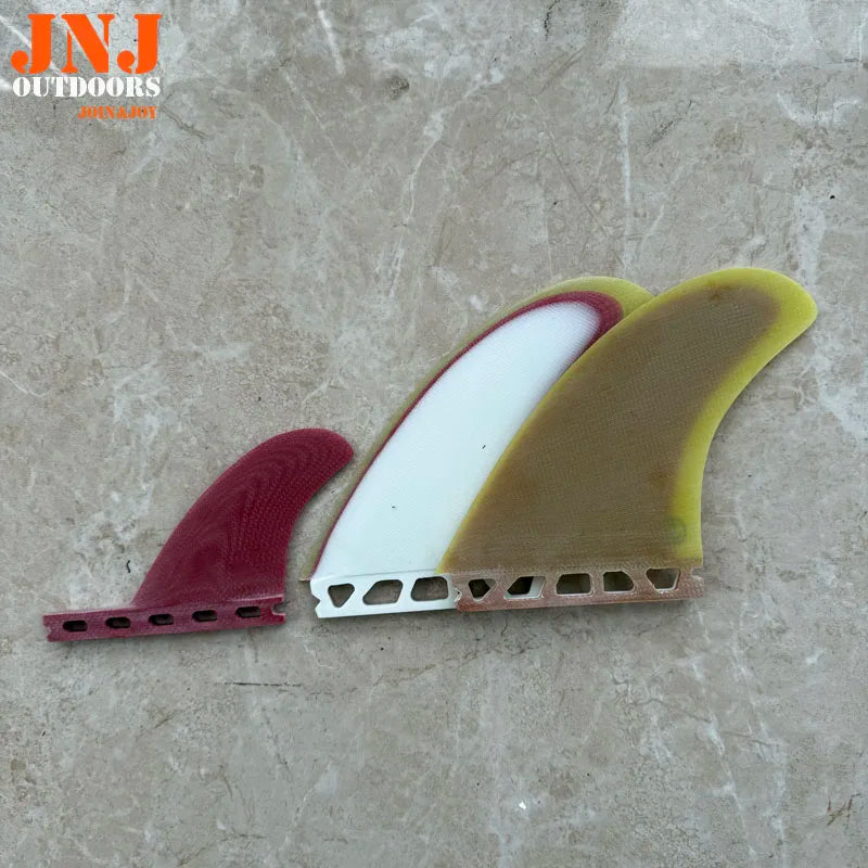 Fiberglass 5.15" CNC Surfboarad Thruster 2+1 Fins 3 Colors