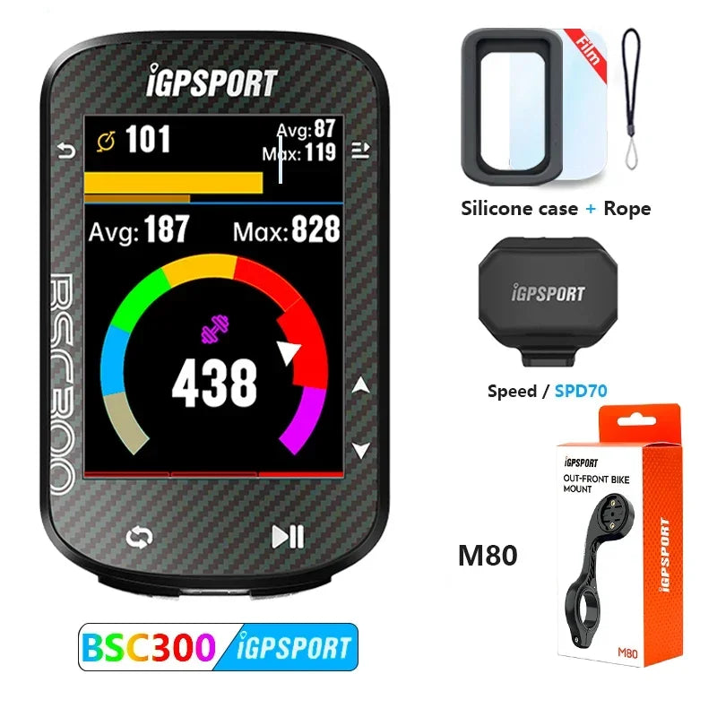 IGPSPORT Bsc300 Gps Bike Computer Wireless Speedometer GPS Navigation ANT Cadence Sensor IPX7 Waterproof Bicycle