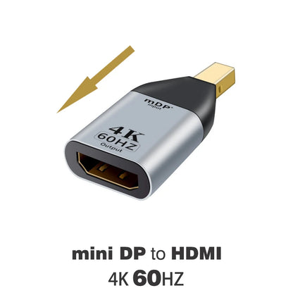 DP1.4 to HDMI2.1 Cable mini DP 1.2 to HDMI 2.0 Video Adapter 4K@60Hz 8K@60Hz DisplayPort Adapter For PC Laptop Projector Monitor