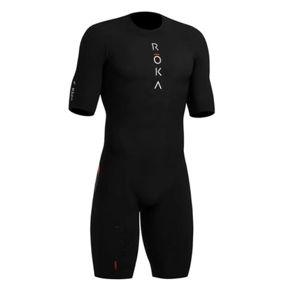 ROKA Triathlon Suit Men Short Sleeve Cycling Jersey Jumpsuit Triathlon Speedsuit Trisuit Ciclismo Hombre Ropa Running Clothing