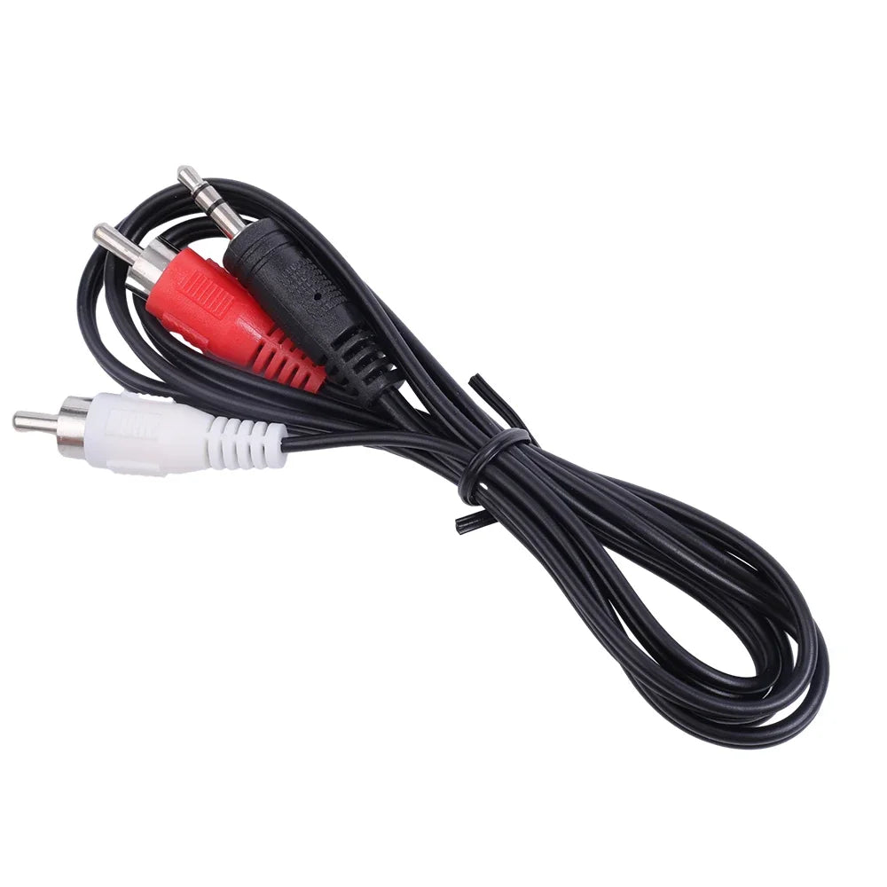 Jack 3.5 To 2 RCA Aux Cable Splitter Audio Wire for Phone TV PC Amplifier Home Theater DVD Speaker Cord Laptop Video Audio Cable
