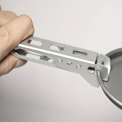 1pc Aluminum Alloy Anti-Scalding Pot Clip - Perfect for Camping, Barbecue, Kitchen, and Picnic Tableware!