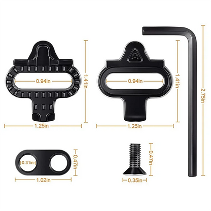 A61P Mountain Bike Shoes Cleats Multi Release SPD Pedal Compatible with Shimano SH51 for MTB Cycling Clip Set
