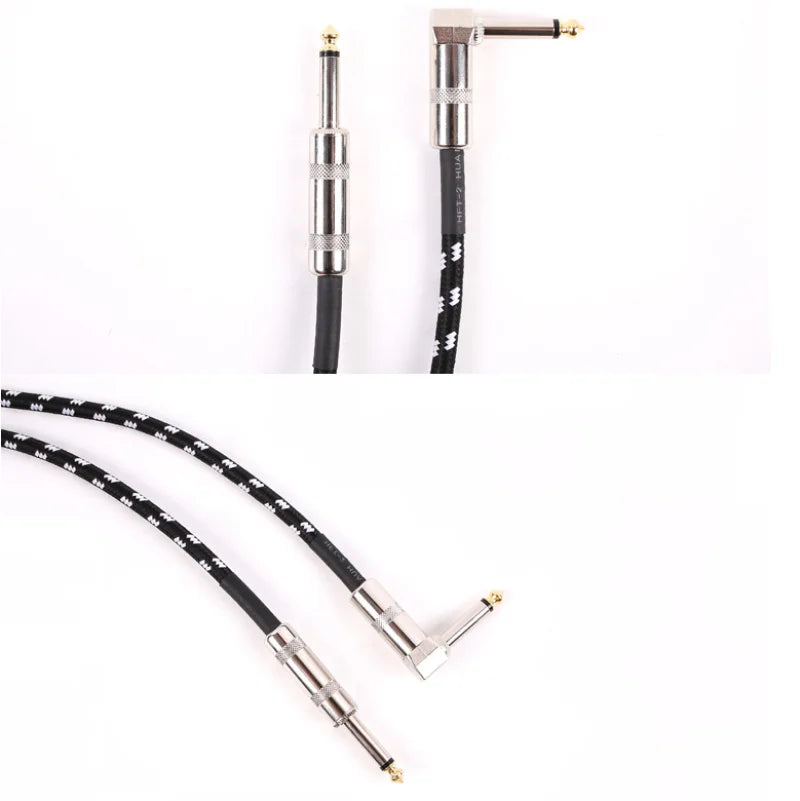 Electric Guitar Cable Wire Cord Jack Line Bass Electric Box Audio Cable Noise Reduction Line Braided Shielded Cable