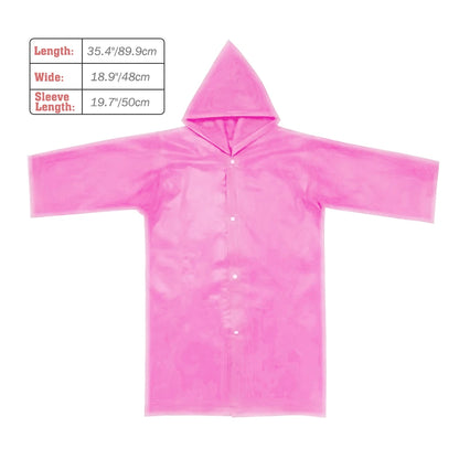 Raincoat Kids 6-13 Years Boys Girls Rain Jackets Fashion Raincoats Outdoor Portable Lightweight Clothing Reusable Poncho