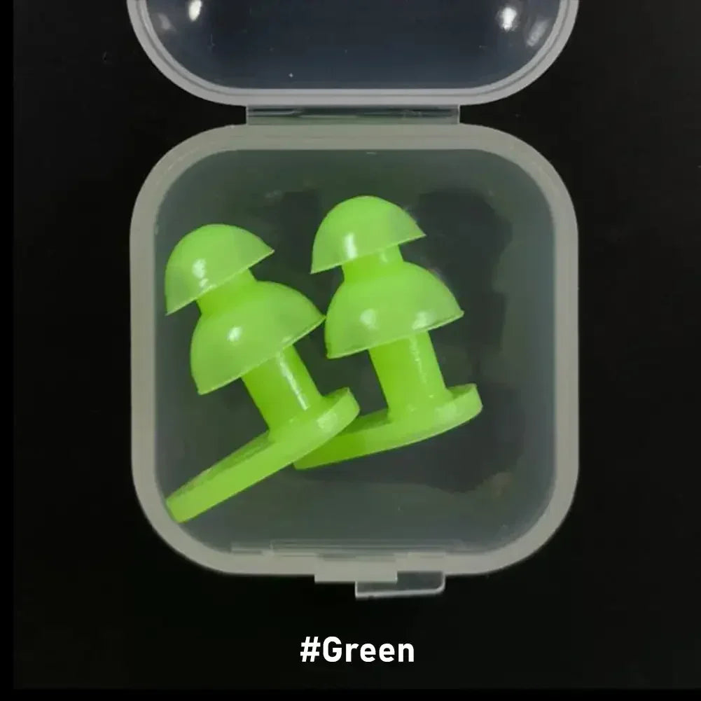 Durable Earplugs Classic Delicate Texture 1 Pair Waterproof Soft Earplugs Silicone Portable Ear Plugs Swimming Accessories