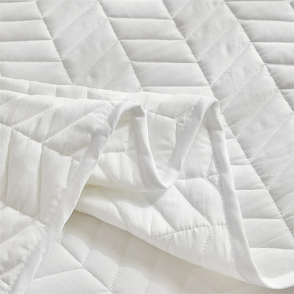 Quilts for Queen Bed White Bedspreads Soft Bed Summer Quilt Lightweight Microfiber Bedspread Modern Coverlet For All season