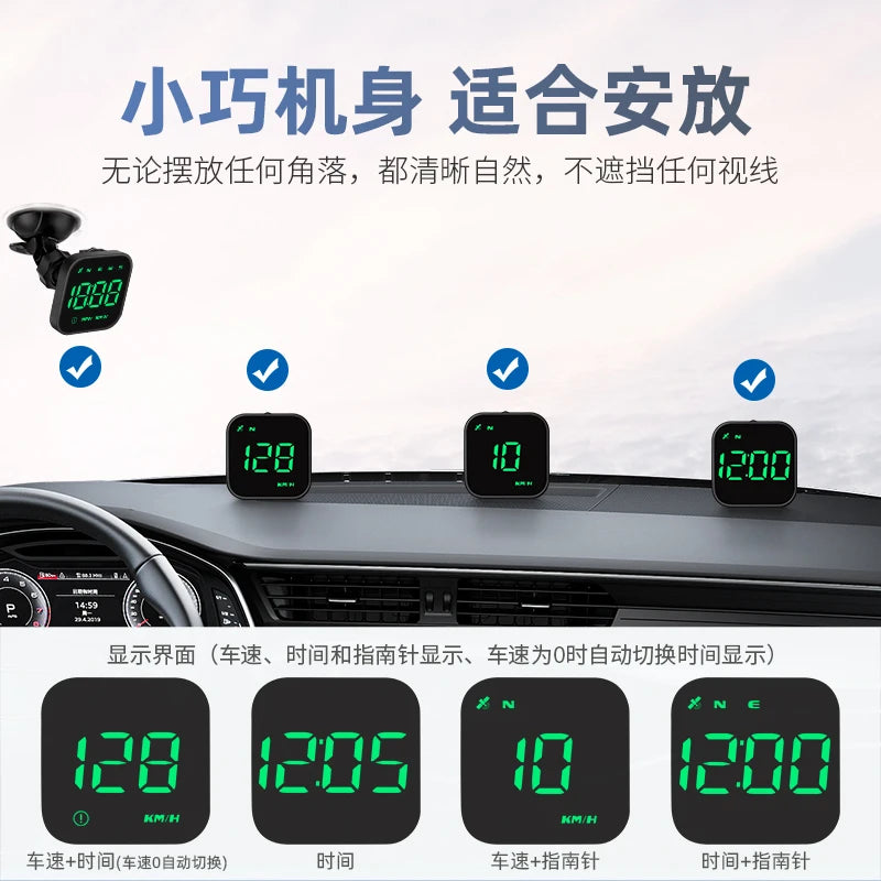 G4S Digital GPS Speedometer, New HUD Head-Up Display for Cars, Digital Speed in MPH/KM/H, General Motors Trucks Electric Hybrid