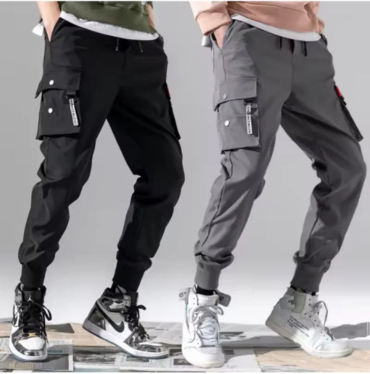 Pantalones Cargo para hombre, pantalones deportivos de moda para correr, pantalones Cargo casuales, pantalones de chándal para g