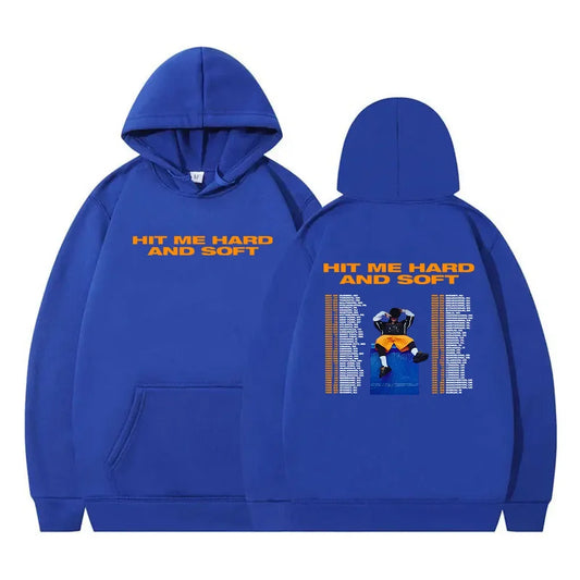 Women Sudaderas 2024 Album Hit Me Hard and Soft Hoodie Aesthetic Hip Hop Streetwear Ropa Mujer Winter Fleece Warm Hooded Clothes