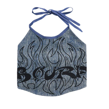 2025 Children's Costume Performance Clothes Fashion Street Style Cool Girl Hip Hop Jean Tops Clothing Hiphop Outfit Denim Dance