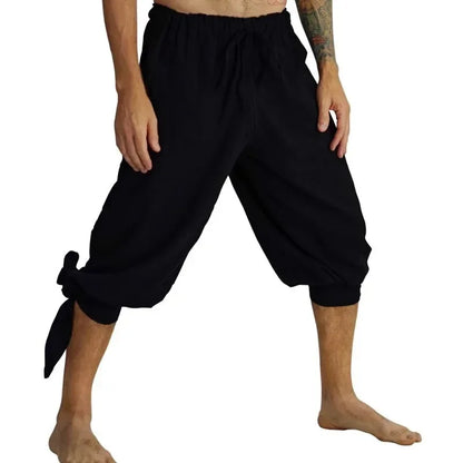 Pirate Pants Breeches for Men Medieval Renaissance Viking Cosplay Horseman Peasant Castaways Costume Bloomers Trousers