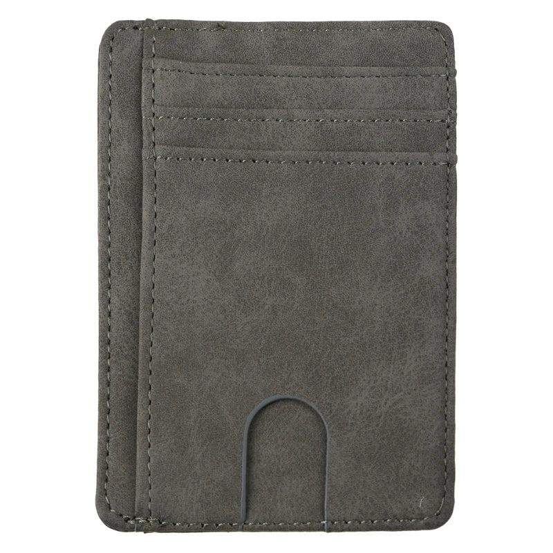 Slim RFID Blocking Leather Wallet Credit ID Card Holder Purse Money Case for Men Women Fashion Bag N15 19 Dropship