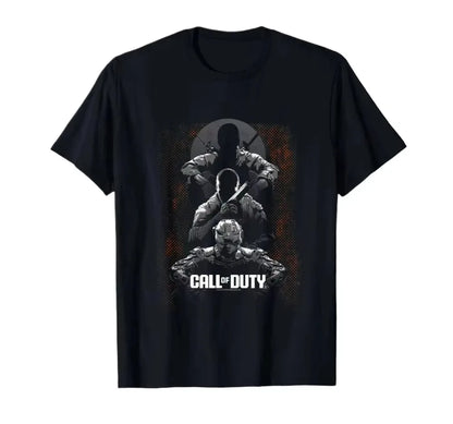 Black Call of Duty Ops Halftone Game T-Shirt  T Shirt Women Tee Fashion Short Sleeve Tshirt Oversized Streetwear Tops