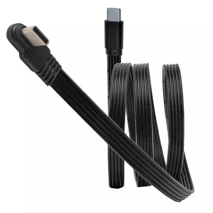 0.1m 0.2m 0.5m 1m Type-C 2.0 data cable forming flat high flexibility Type-C male to female support PD fast charging power suppl