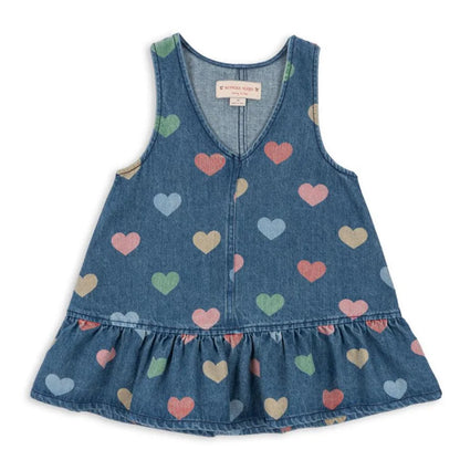 New Kids Girls Clothes  Cute Print Cherry Denim Jacket Coat Overalls Jeans Toddler Girls Denim Dress White Shirt Outfit Set