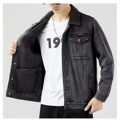 Hip-hop Men's Denim Jackets Streetwear Casual Cotton Classic Slim Jeans Coat Male Brand Clothes Cowboy Jacket Ropa Para Hombre ﻿
