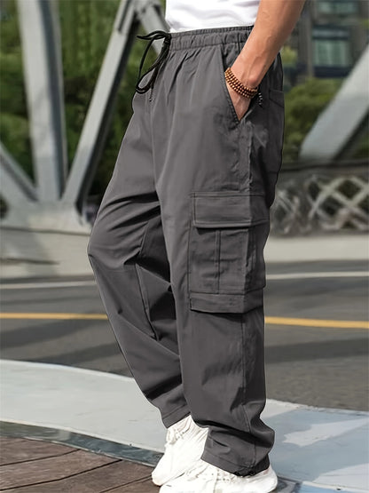 Pantalones Cargo tácticos de verano para hombre, pantalones ligeros informales impermeables, pantalones casuales resistentes al