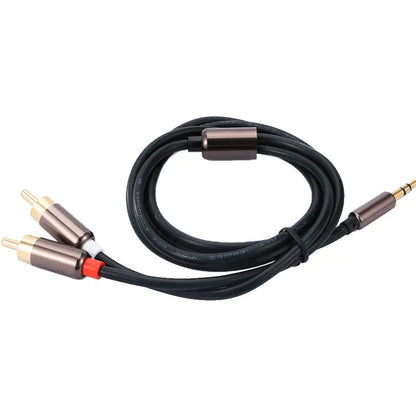 TV Computer 3.5mm Jack Speaker Headphone Amplifier RCA Cable 3.5 To 2RCA Splitter Audio Cable