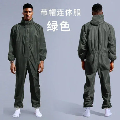 Raincoat /Conjoined Men Raincoat/overalls Men and Women Fission Rain Suit Rain Coat Hooded Womens Raincoat