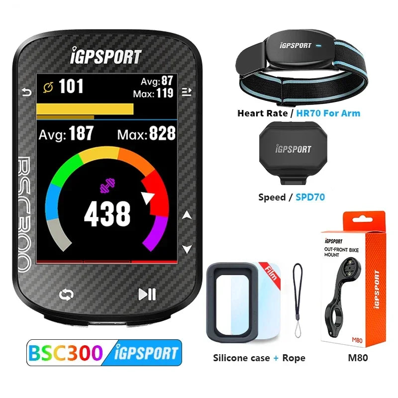 IGPSPORT Bsc300 Gps Bike Computer Wireless Speedometer GPS Navigation ANT Cadence Sensor IPX7 Waterproof Bicycle