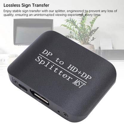 Multimedia Interface Adapter DisplayPort to DisplayPort HD Display Interface Splitter MST SST DisplayPort to DisplayPort HD