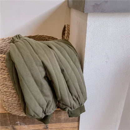 Children's Clothing From 2 To 7 Years Winter Kids Warm Cotton-Padded Trousers Baby Girls Thick Pants Toddler Boys Wear Clothes