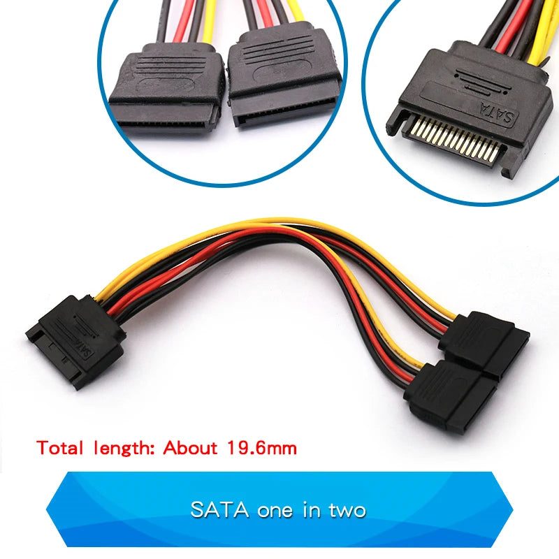 Power Supply Cable SATA Cable One Point Two 6P to IDE4/10/12P Pin Hard Drive Power Supply Cable Cord Adapter
