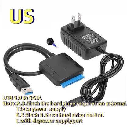 MINGCVIL USB 3.0 To Sata Hard Disk Adapter Converter Cable USB3.0 Hard Drive Converter Cable 2.5 3.5 HDD SSD Adapter