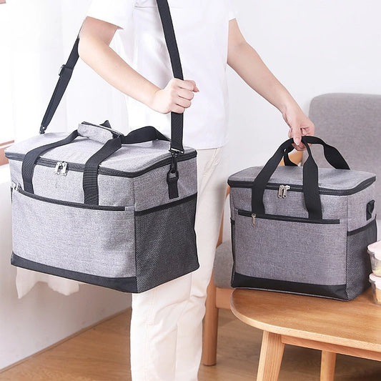 Outdoor Picnic Bags Large Capacity Leakproof Lunch Cooler Bags for Women Men Outdoor Travel Picnic Thermal Insulation Bag Box