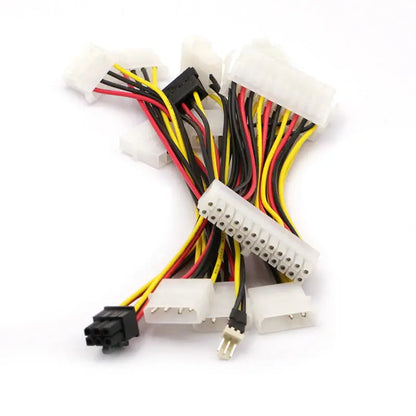 Power Supply Cable SATA Cable One Point Two 6P to IDE4/10/12P Pin Hard Drive Power Supply Cable Cord Adapter