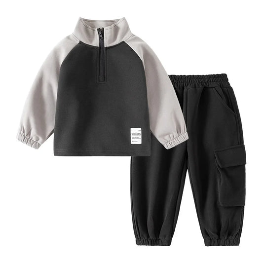 Active Boys Clothes Sets Jacket + Pants Toddler Kids Coat and Trousers Children's 2 Pieces Outfits