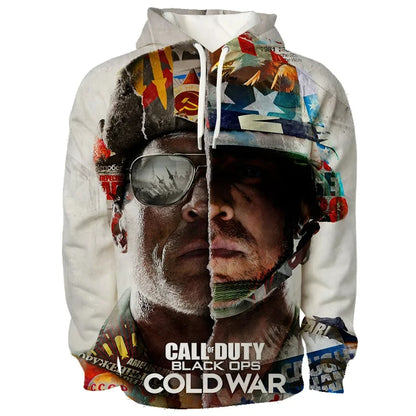 Pop Game Call of Duty Warzone 3D Printed Hoodie Men's and Women's Hooded Pullover Trendy Streetwear youth Sweatshirt Clothing