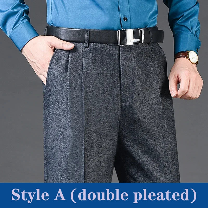 Men's Pants Clothing Officer Pantalones Hombre Oversized High Waist Trousers Spring Autumn Britches New Streetwear Casual Pants