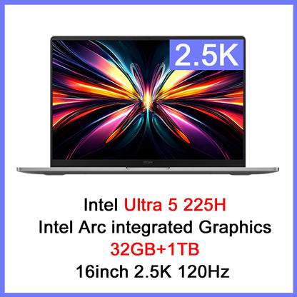 【Russia Stock】REDMI Book Pro 16 2025 Intel Arc Graphics Ultra5-225H 32GB+1TB 16inch 2.5K 120Hz Screen