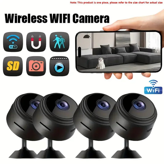 A9 Smart WiFi Security Camera - Wireless Indoor/Outdoor Camera, 2.4GHz WiFi, Remote View App, Motion Alert, Christmas Gift