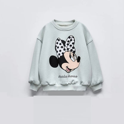 Fashion Children Costumes Lovely Cartoon Print Leisurewear Boys And Girls For 0-6 Years Breathable Loose Cotton Long Sleeves