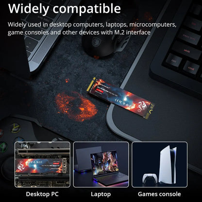 SomnAmbulist SSD M2 NVME 128GB 256GB 512GB 1TB SSD M.2 2280 PCIe 3.0 Internal Solid State Drive For Laptop Desktop Game Console