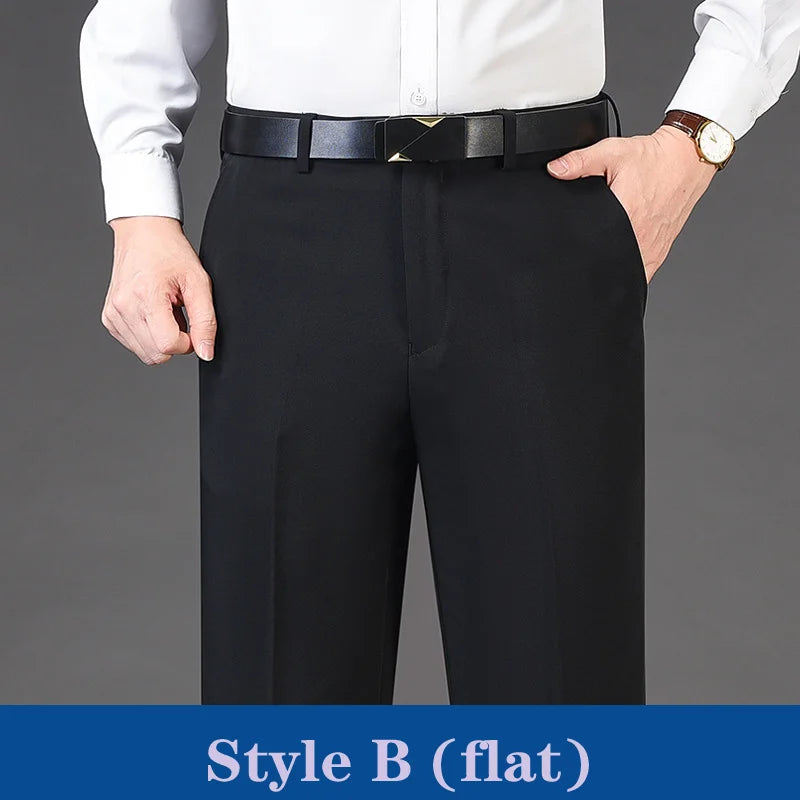 Men's Pants Clothing Officer Pantalones Hombre Oversized High Waist Trousers Spring Autumn Britches New Streetwear Casual Pants