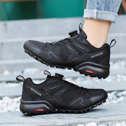 Men's MTB Cycling Shoes Mountain Road Riding Bike Racing Sports Bicycle Sneakers Non-Slip Wear-Resistant Quick Lacing